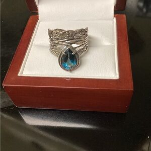 London blue topaz ring.